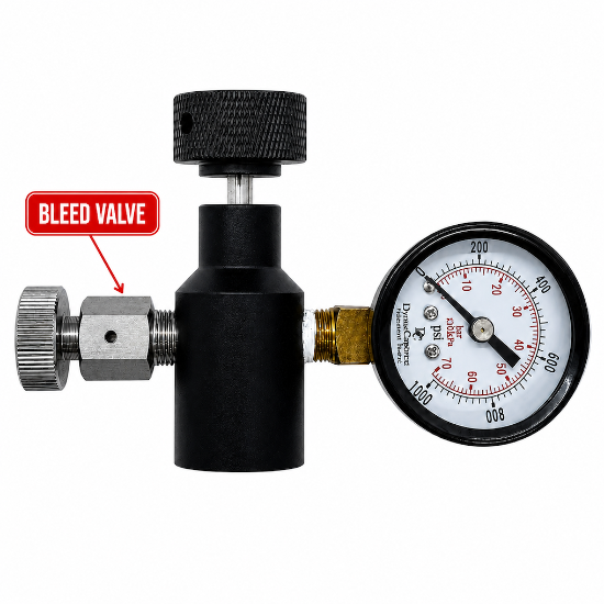 Paintball Tank and Inline Regulator Pressure Tester w/Air Vent