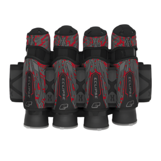 Planet Eclipse HK ZeroG 2.0 Paintball Pod Harness - Fighter Red 4+3+4