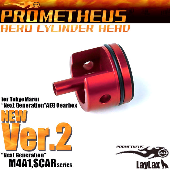 Prometheus AEG TM Next Gen V2 Aero Gearbox Cylinder Head - Red (GG06-10)