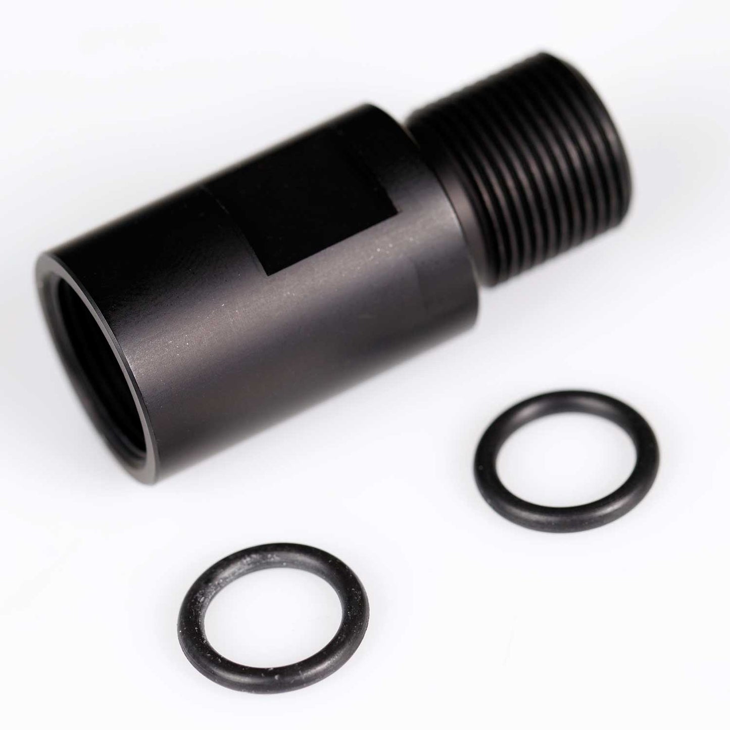 RPS Airsoft AEG Barrel Extension (Male 14mm CCW to Female 14mm CCW) - Black