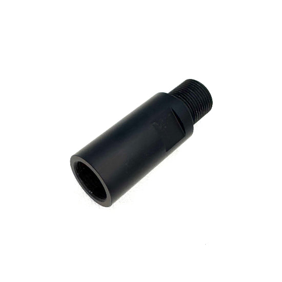 RPS Airsoft AEG M4 Barrel Extension Extender Adapter (Male 14mm CCW to Female 14mm CCW) Black 1.5inch