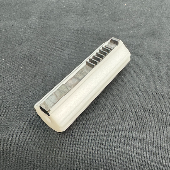 Retro Arms Airsoft CNC 9 Steel Teeth POM Piston WHITE 2