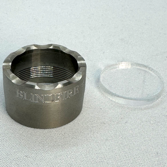 Ricochet Streamlight TLR-1 HL Flashlight Glass Breaker Screw-On Cover w/Shatter-Proof Lens Kit (LEO EDITION) - Stainless Steel (GG02-13)