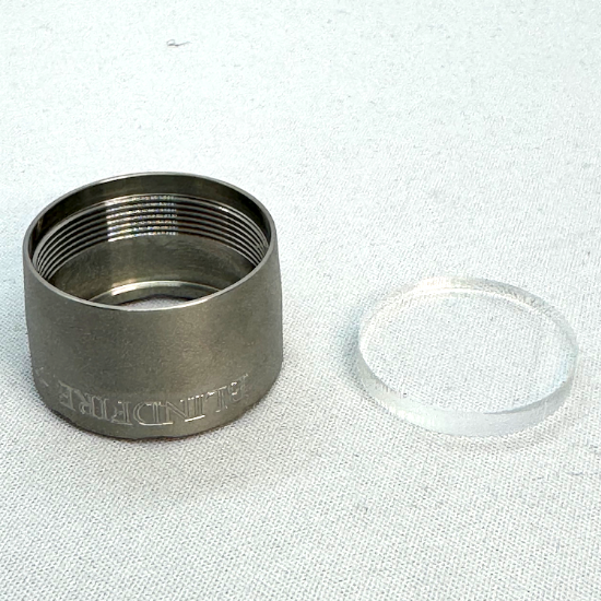 Ricochet Streamlight TLR-1 HL Flashlight Glass Breaker Screw-On Cover w/Shatter-Proof Lens Kit (LEO EDITION) - Stainless Steel (GG02-13)