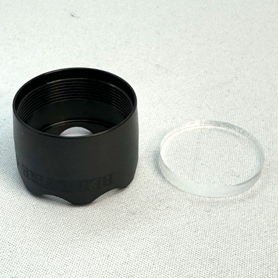 Ricochet Streamlight TLR-1 HL Flashlight Glass Breaker Screw-On Cover w/Shatter-Proof Lens (King Crown Edition) - Stainless Steel Black (GG07-15)