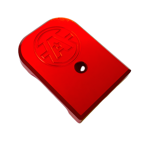 SCS Umarex Glock G17 Aluminum Magazine Base Plate with Fill Hole Red