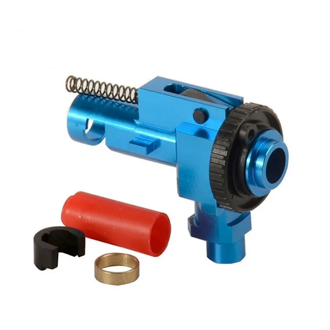 SHS Airsoft AEG M4 V2 CNC Aluminum Hop Up Chamber Unit (Rotary Style) - Blue (GG05-15)