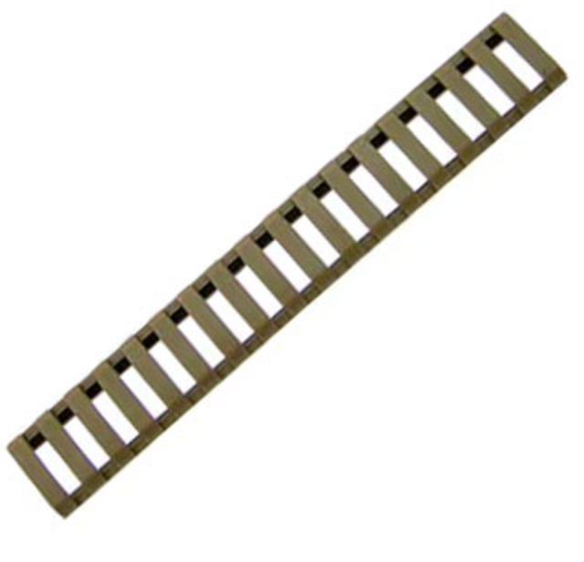 Lancer Tactical Airsoft Picatinny Ladder Rail Protector Panel (18 Panel) - FDE (GG06-16)