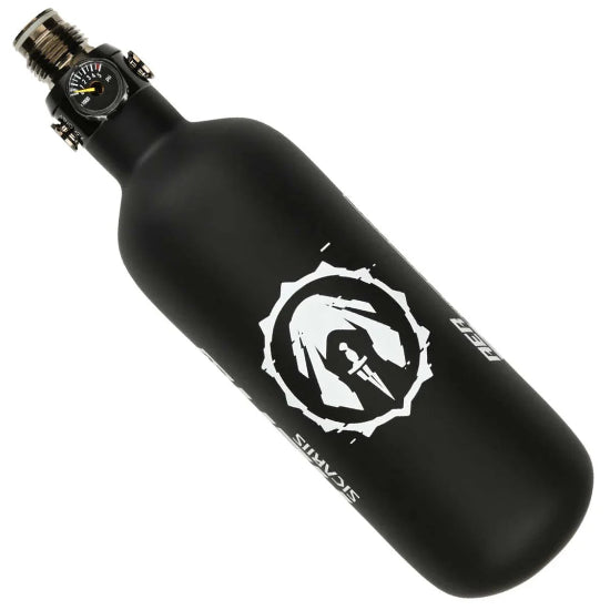 Sicariis AER 26ci 4500psi Carbon Fiber Air Tank with First Strike Hero2 Regulator - Black Matte
