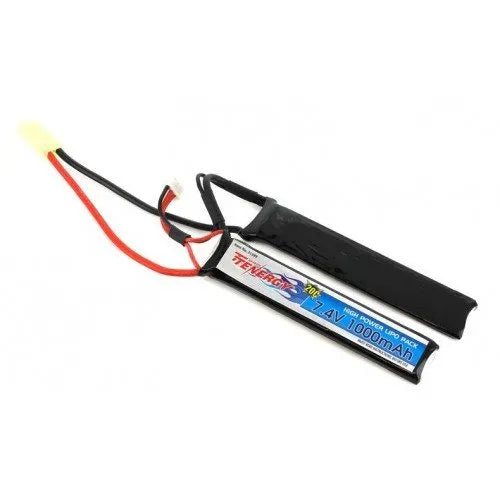 Tenergy Airsoft AEG LiPo 7.4v 1000mAh 20C Rechargeable Battery (Butterfly) (Tamiya)