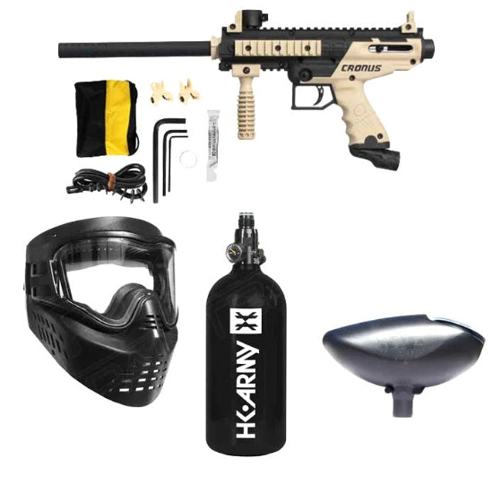 Tippmann Cronus Basic Paintball Gun Starter Package - Tan/Black