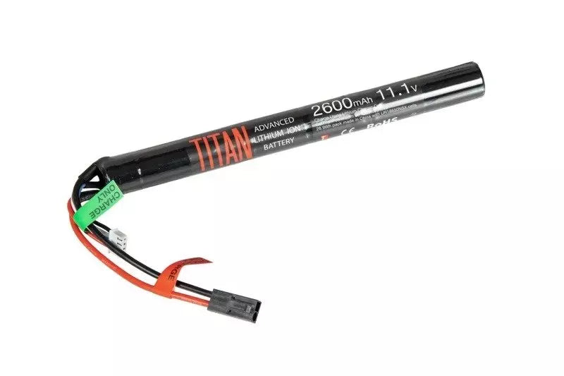 Titan Power Airsoft AEG Li-Ion 11.1v 2600mAh 10C Rechargeable Battery (Stick) (Tamiya)