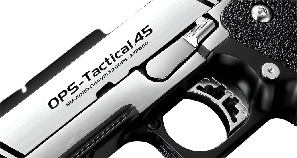 Tokyo Marui Custom Dual Stainless Hi-Capa 4.3 GBB Airsoft Pistol SILVER BLACK