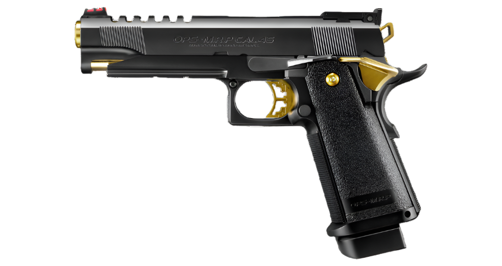 Tokyo Marui Gold Match Hi-Capa 5.1 GBB Airsoft Pistol BLACK/GOLD
