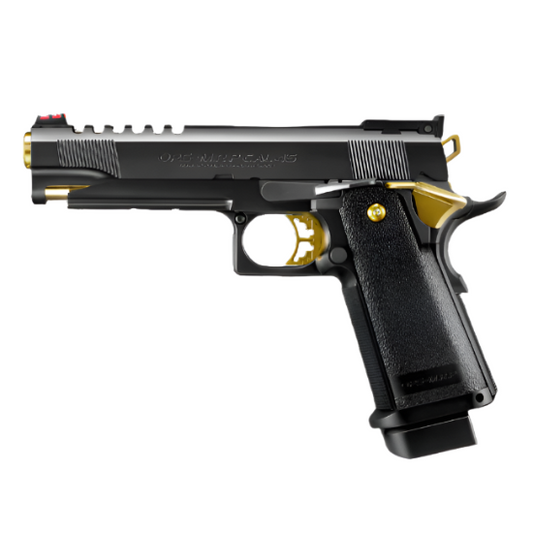 Tokyo Marui Hi-Capa 5.1 Gold Match GBB Airsoft Pistol - Black/Gold