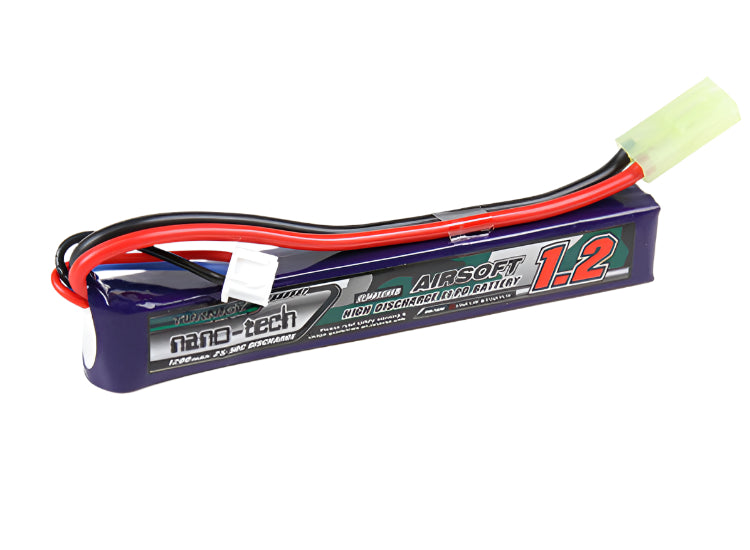 Turnigy Nano-Tech Lipo 7.4v 1200mAh 25-50C Battery (Stick Type) (Mini Tamiya)