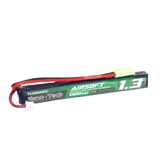 Turnigy Nano-Tech Lipo 7.4v 1300mAh 25-50c Battery (Stick Type) (Mini Tamiya)