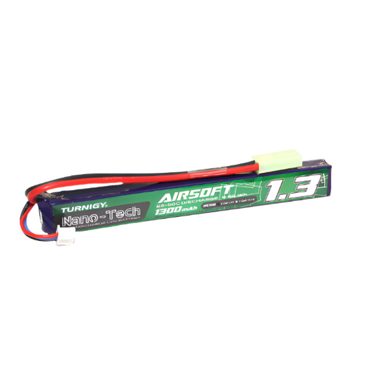 Turnigy Nano-Tech Lipo 7.4v 1300mAh 25-50c Battery (Stick Type) (Mini Tamiya)