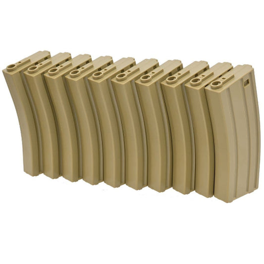 UFC AEG M4 Mid-Cap 140 Round Magazine (10 Pack) - Tan