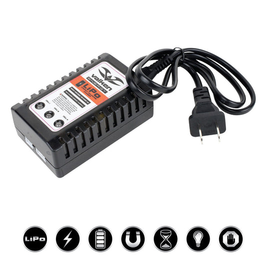 Valken Airsoft 2-3 Cell LiPo/Life Battery Compact Smart Charger (USA)