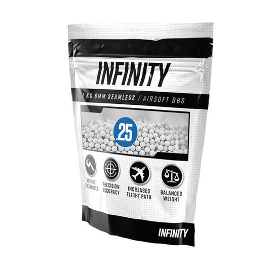 Valken Infinity Airsoft BBs - 0.25g 4000 Rounds - White