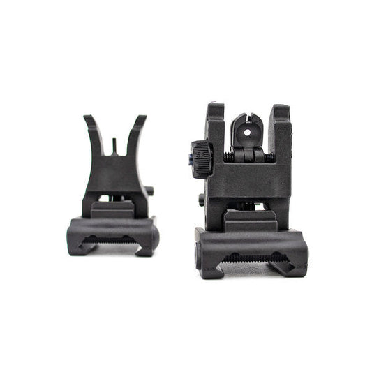 Valken Polymer Flip-Up Front & Rear Iron Sight Set - Black (GG05-13)