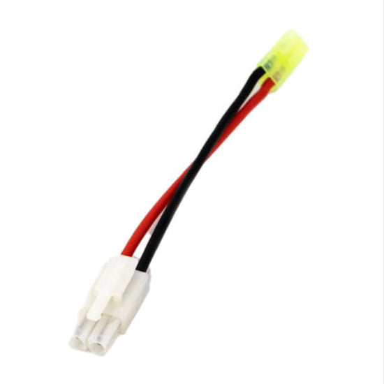 Valken AEG Battery Adapter/Connector (Male Large Tamiya/Female Mini Tamiya) 4"