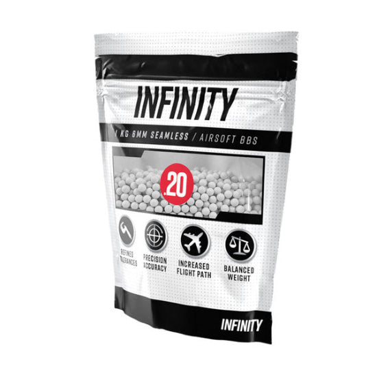 Valken Infinity 0.20g Airsoft BBs 5000 Rounds - White