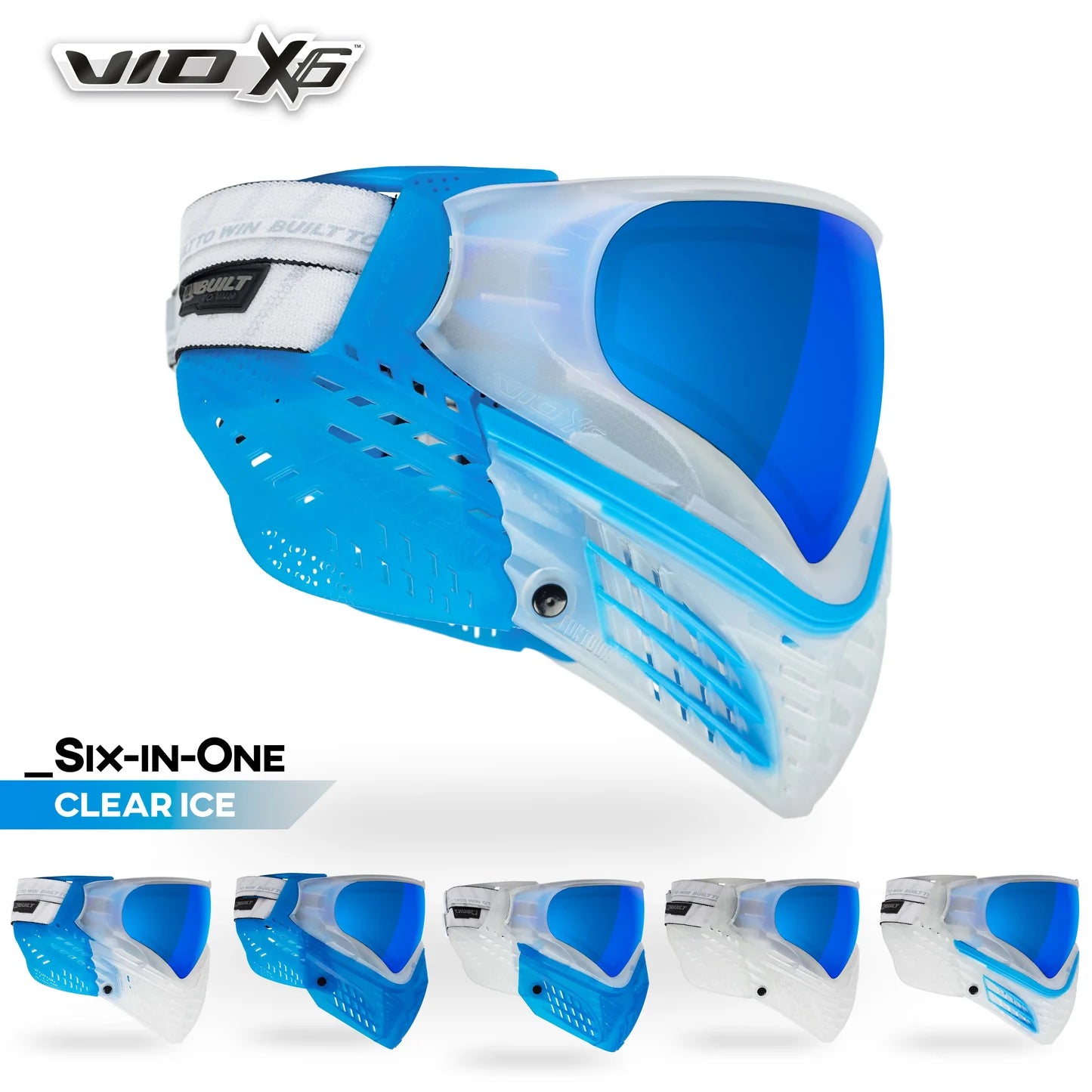 Virtue VIO X6 Six-In-One Thermal Goggle System - Clear Ice