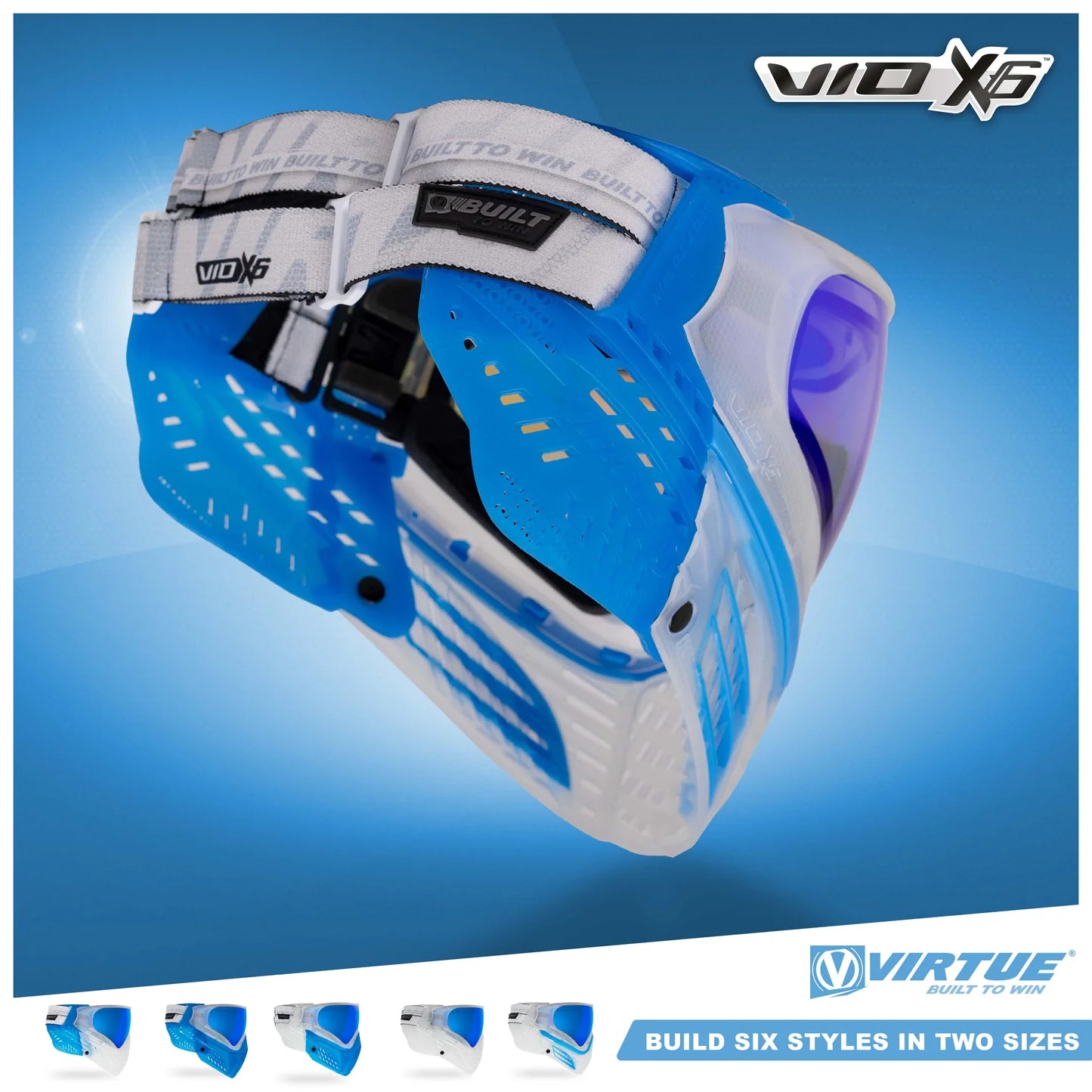 Virtue VIO X6 Six-In-One Thermal Goggle System - Clear Ice