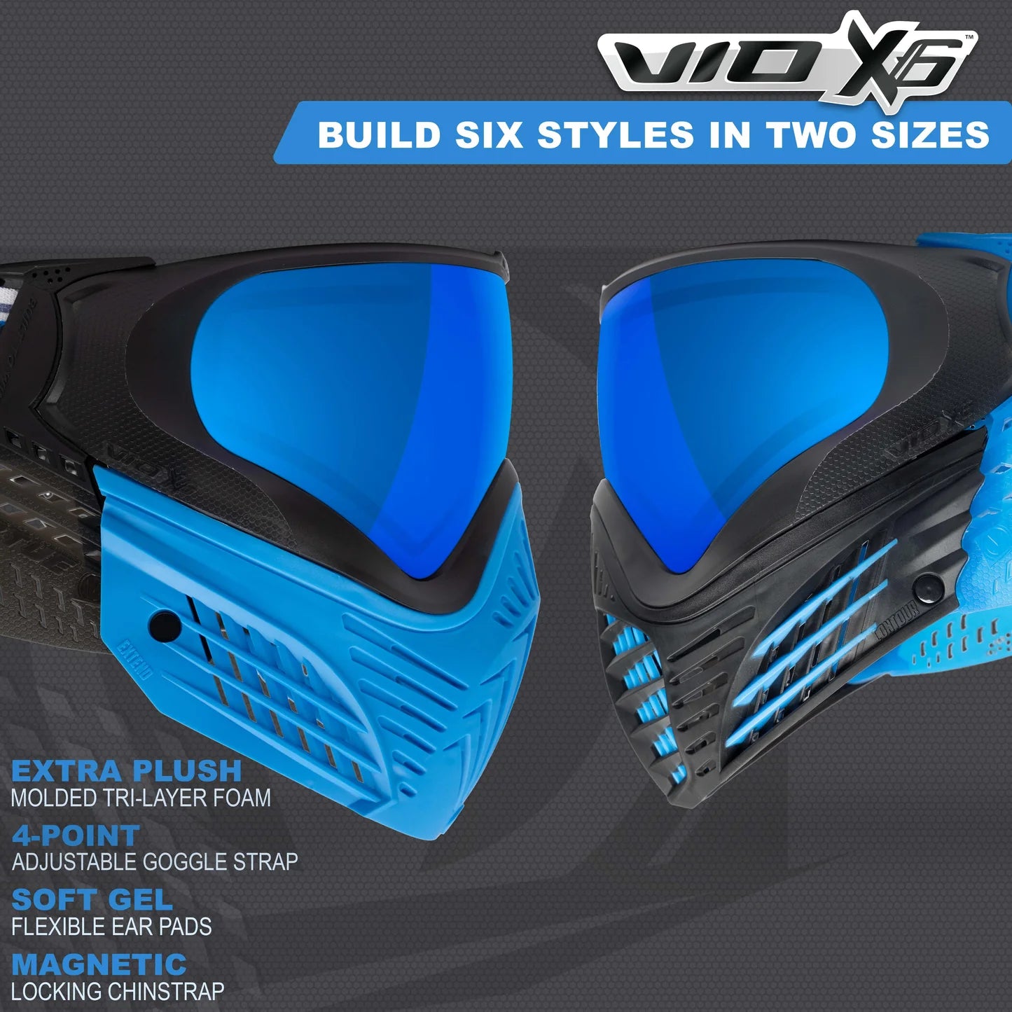 Virtue VIO X6 Six-In-One Thermal Goggle System - Ice Black