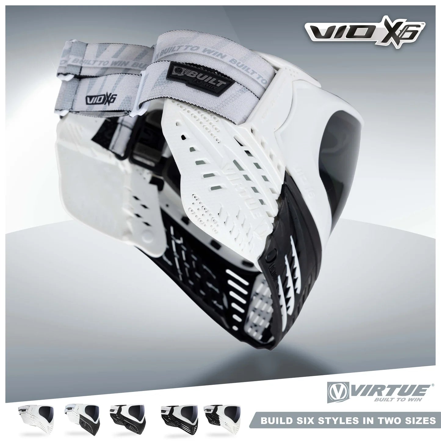 Virtue VIO X6 Six-In-One Thermal Goggle System - White Storm