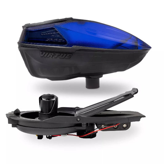 Virtue Spire V Paintball Loader - Dust Crystal Blue Black