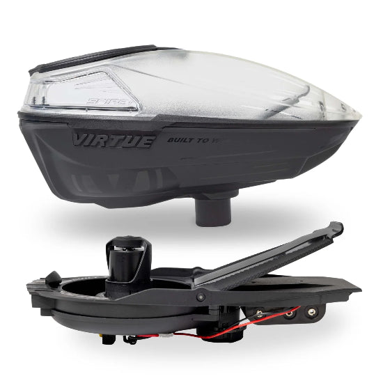 Virtue Spire V Paintball Loader - Dust Crystal Clear Black