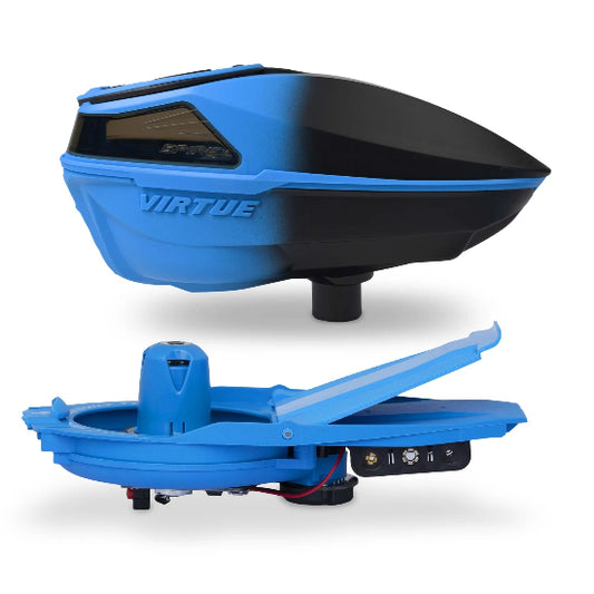 Virtue Spire V Paintball Loader - Fade Cyan Black