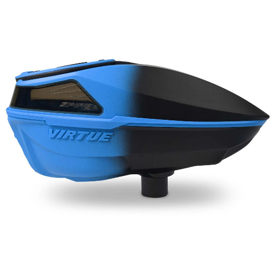 Virtue Spire V Paintball Loader Fade Cyan Black