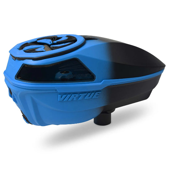 Virtue Spire V Paintball Loader Fade Cyan Black