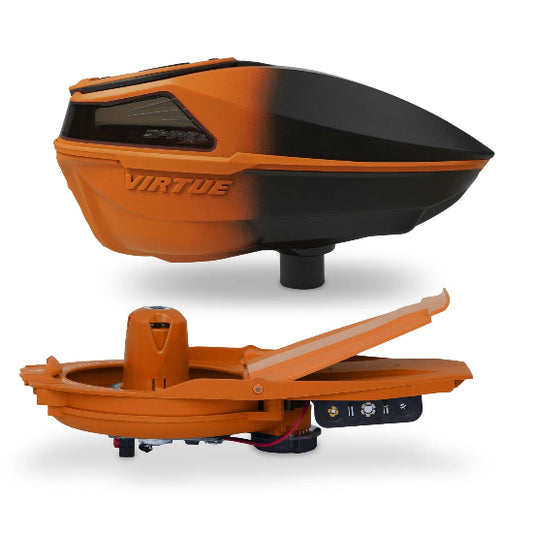 Virtue Spire V Paintball Loader - Fade Orange Black