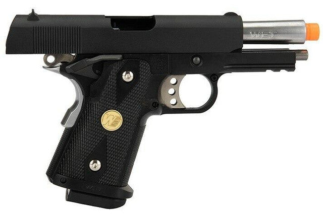 WE-Tech 1911 Baby Hi-Capa 3.8 (Version A) Gas Blowback Airsoft Pistol - Black