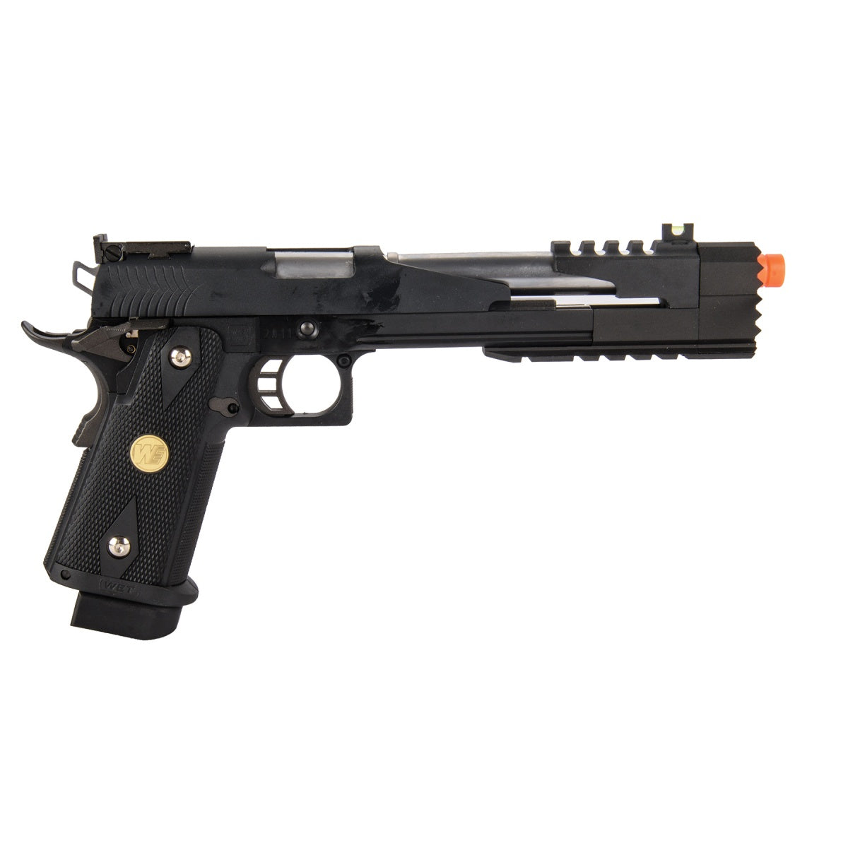 WE-Tech Black Dragon Long Slide (B-Version) Full-Auto Hi-Capa 7.0 Gas Blowback Airsoft Pistol - Black