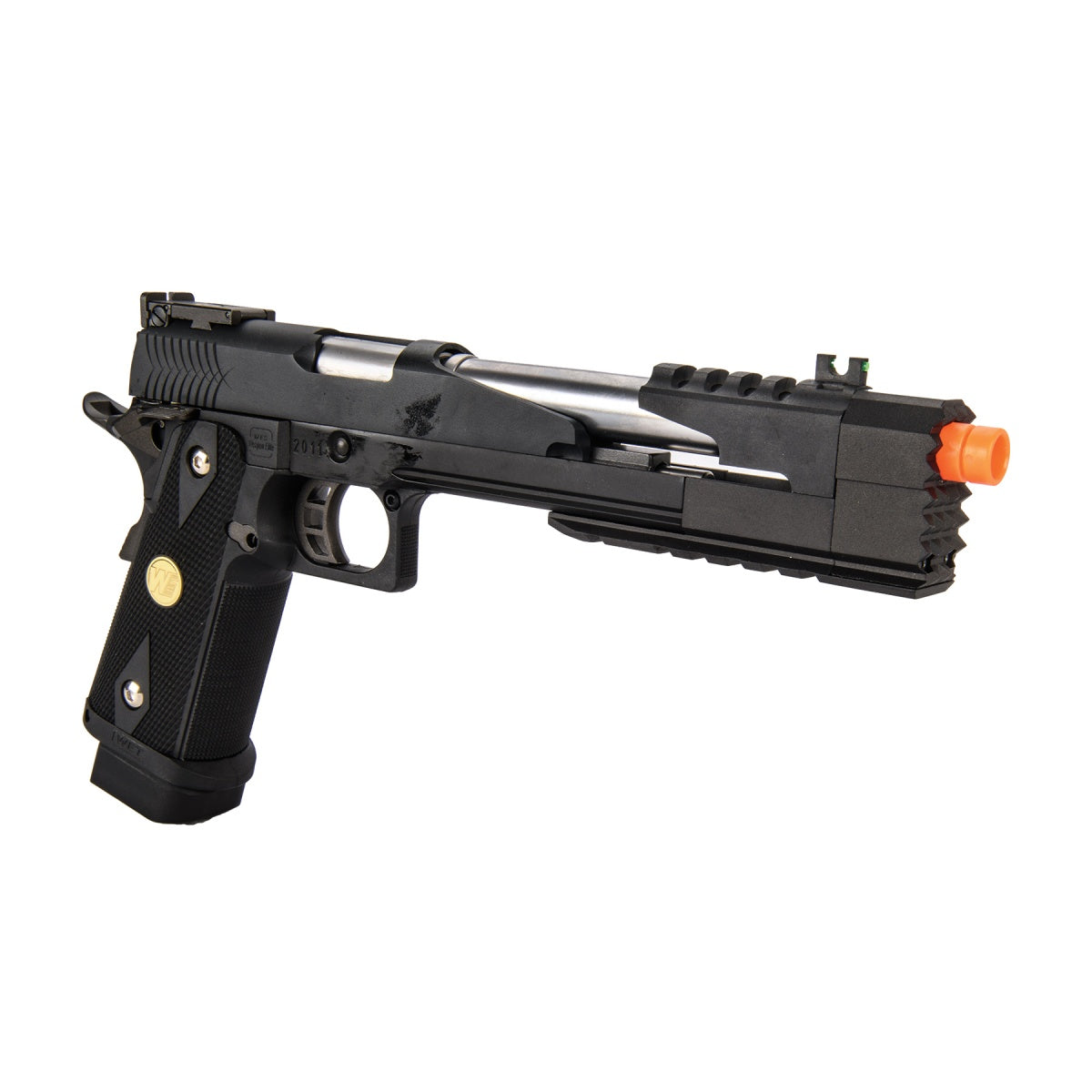 WE-Tech Black Dragon Long Slide (B-Version) Full-Auto Hi-Capa 7.0 Gas Blowback Airsoft Pistol - Black