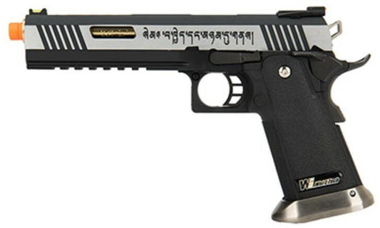 WE Tech 1911 T-Rex Competition (Tibetan Version) Hi-Capa Gas Blowback Airsoft Pistol - 2 Tone/Gold