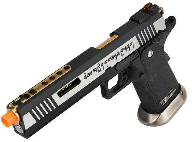 WE Tech 1911 T-Rex Competition (Tibetan Version) Hi-Capa Gas Blowback Airsoft Pistol - 2 Tone/Gold