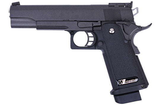 WE Tech R-Version (Full-Auto) Hi-Capa 5.1 Gas Blowback Airsoft Pistol - Black