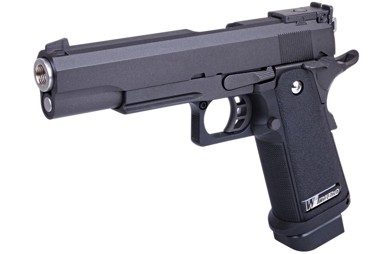 WE Tech R-Version (Full-Auto) Hi-Capa 5.1 Gas Blowback Airsoft Pistol - Black