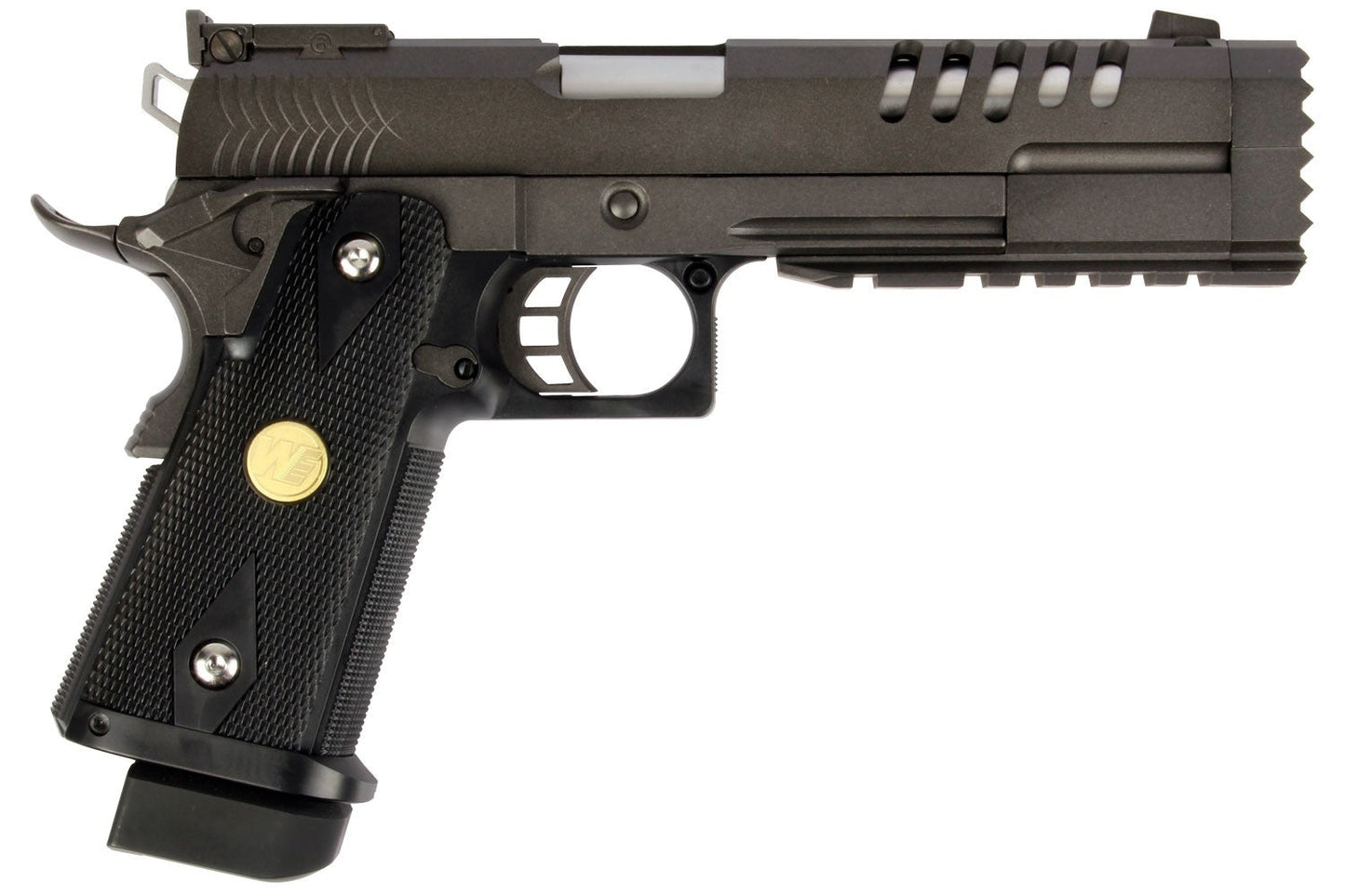 WE Tech K-Version (Lightened) Hi-Capa 5.2 Gas Blowback Airsoft Pistol - Black