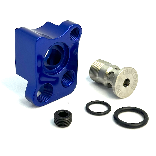 WGP Autococker 2K+ Front Block Kit - Blue Polished