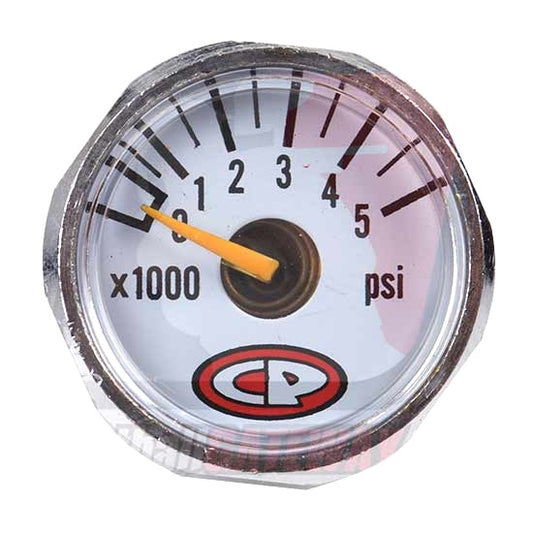 CP Custom Products Compressed Air Tank Regulator Pressure Gauge 0-5000psi 1" - White Face