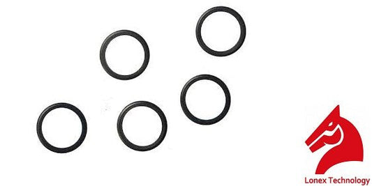 Lonex Airsoft AEG Gearbox Cylinder & Piston Head Oring Set (5 Pack) (GG10-13)