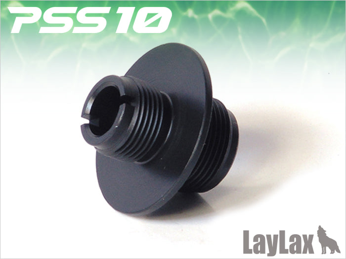 LayLax Airsoft PSS10 TM VSR-10 S.A.S Silencer Attachment Adapter CW (Clock-wise) - Black (GG07-03)